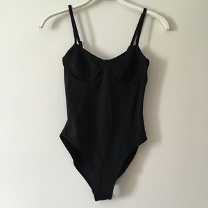 TNA Aritzia Black One Piece Swimsuit XS